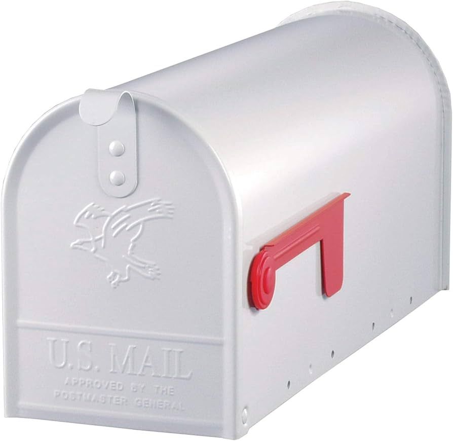 White Premium Steel Mailbox Metal | Amazon (US)