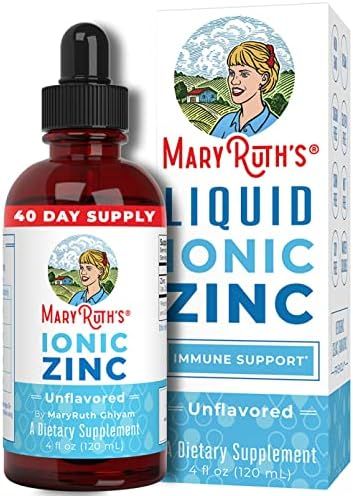 Zinc Supplements for Immune Support | Ionic Zinc for Kids & Adults | Liquid Zinc Supplement | 40 ... | Amazon (US)