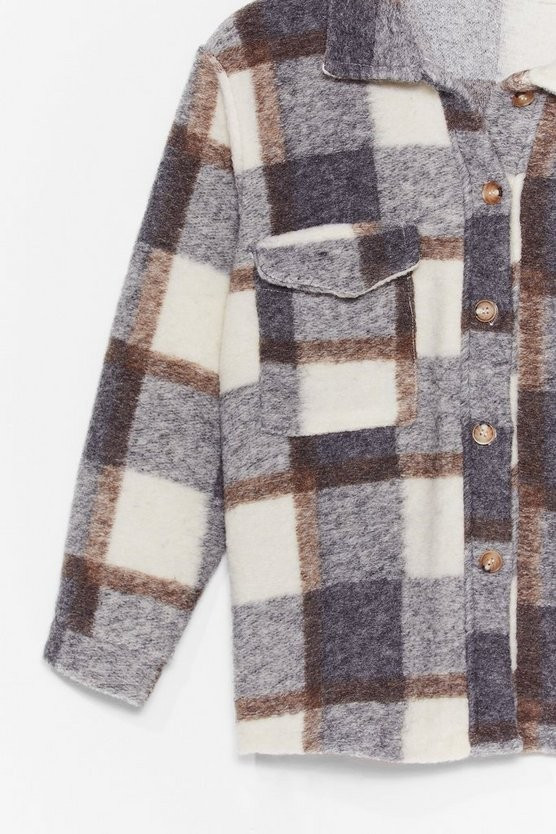 Checkin' You Out Faux Wool Oversized Jacket | NastyGal (US & CA)