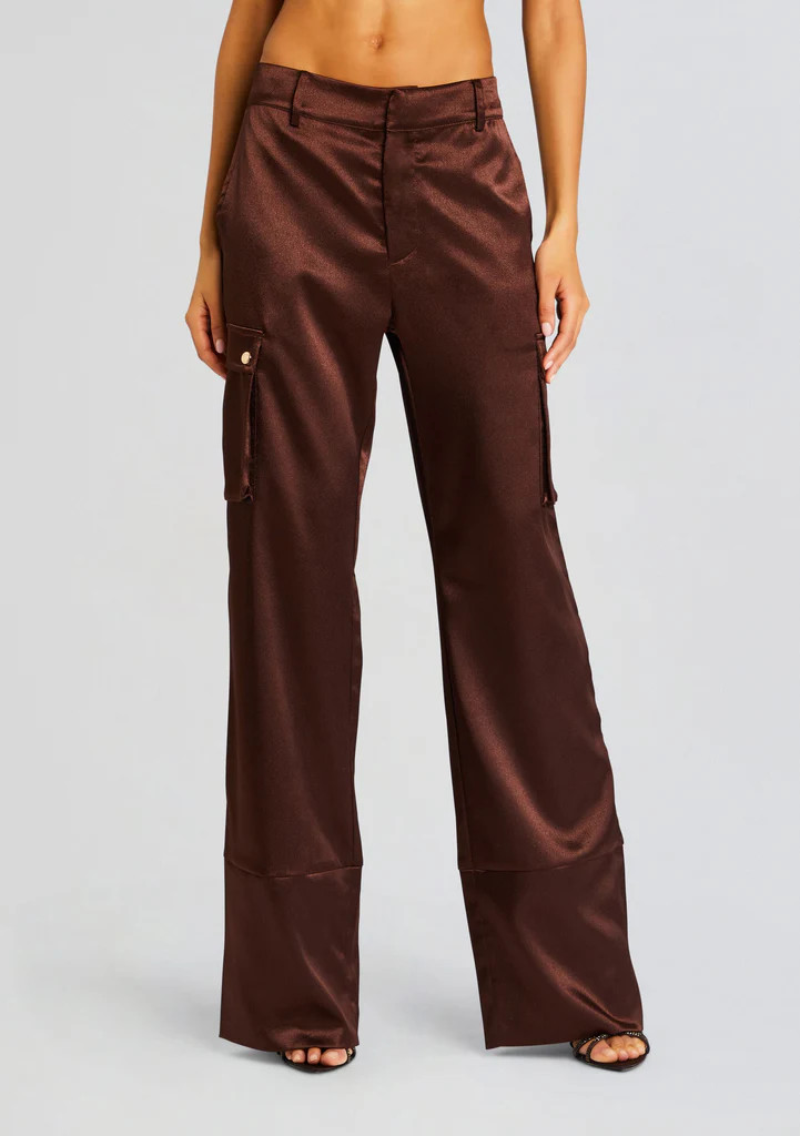 Galia Satin Cargo Pant | Retrofete