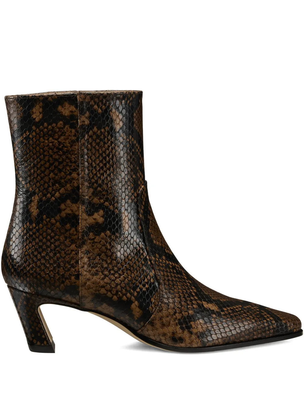 Stuart Weitzman snakeskin heeled boots - Brown | Farfetch Global