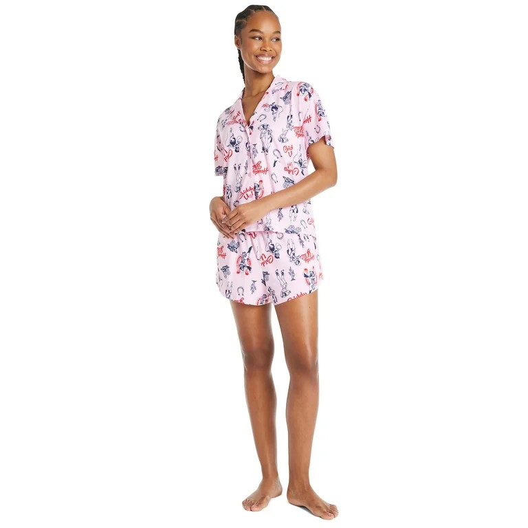 4th of July Women’s Shorty Pajama Set by Way to Celebrate, 2-Piece, Sizes XS to 3X - Walmart.co... | Walmart (US)