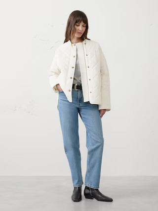 Nylon Quilted Jacket | Banana Republic Factory