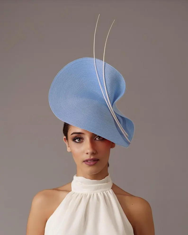 Pale Blue Fascinator Hat for Women at Weddings - Light Blue Kentucky Derby Hat - Royal Ascot Hat ... | Etsy (US)