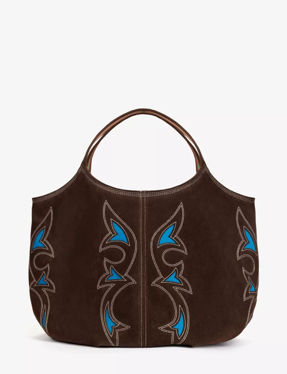 Pillow Paloma Bag - Bitter Chocolate/Turquoise | Penelope Chilvers