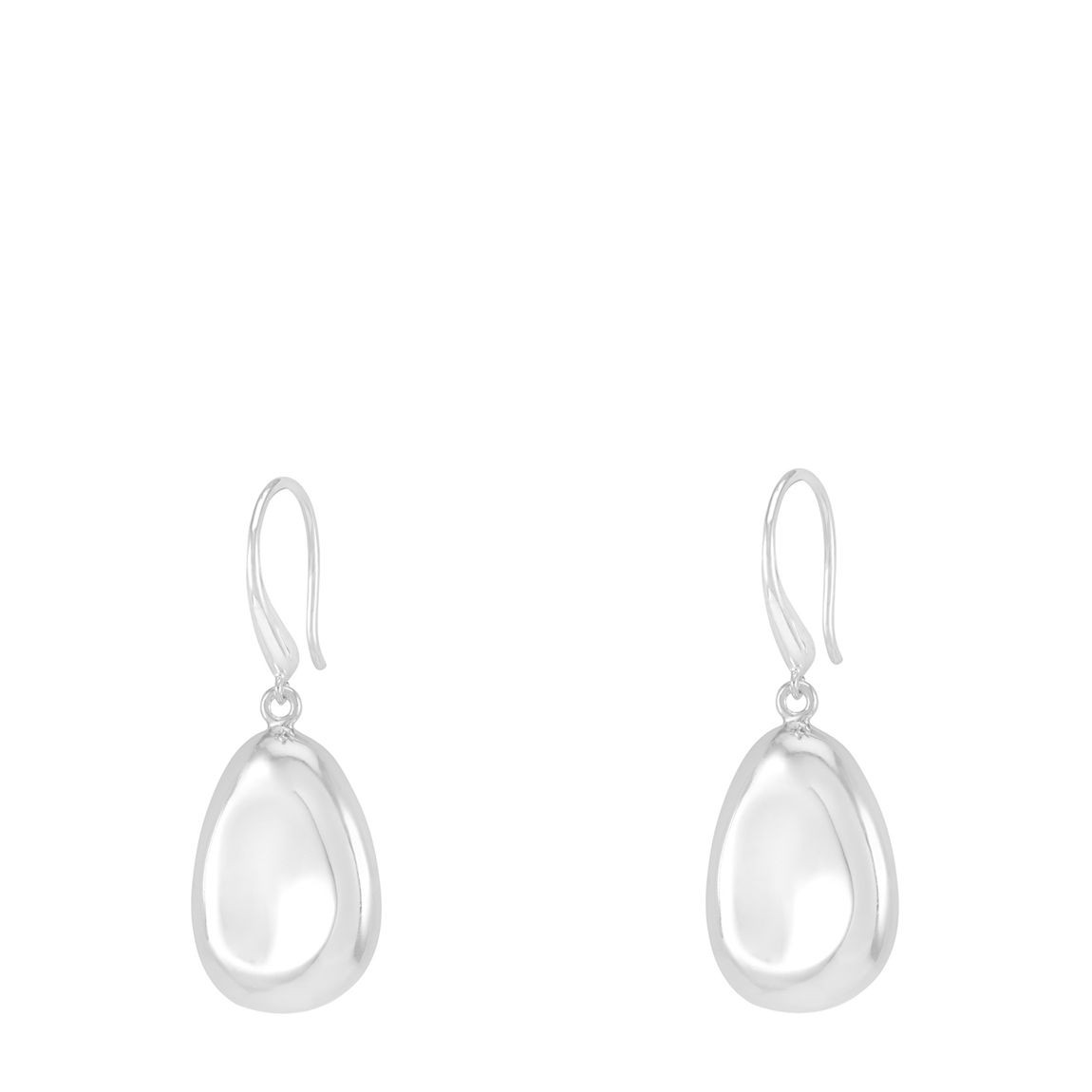 Dower & Hall Silver Large Pebble Drop Earrings - BrandAlley | BrandAlley