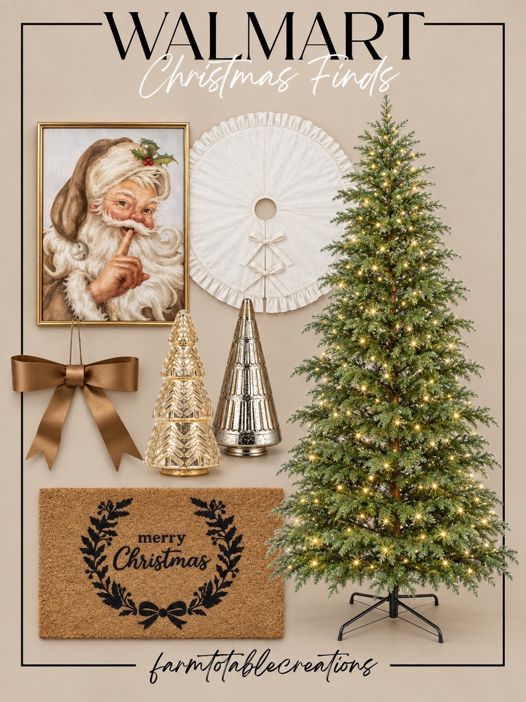 My Texas House Christmas Finds 🎄✨

Bringing a little My Texas House Christmas magic home! These Walmart finds have that warm, timeless holiday look I love—soft greenery, glowing lights, vintage-inspired Santa artwork, metallic accents, and the sweetest bow details. The combination feels classic and elevated while still keeping everything cozy and inviting.

These pieces would be beautiful for refreshing an entryway, living room, or Christmas tree setup without having to completely redo your holiday decor.

Follow @farmtotablecreations on Instagram for more cozy home finds and trending decor.

#LTKHome #WalmartFinds #WalmartHome #MyTexasHouse #MyTexasHouseChristmas #WalmartChristmas #ChristmasDecor #HolidayDecor #ChristmasFinds #ChristmasTree #CozyChristmas #ClassicChristmas #HolidayHome #WalmartHoliday #LTKHoliday

#LTKHome #LTKSeasonal