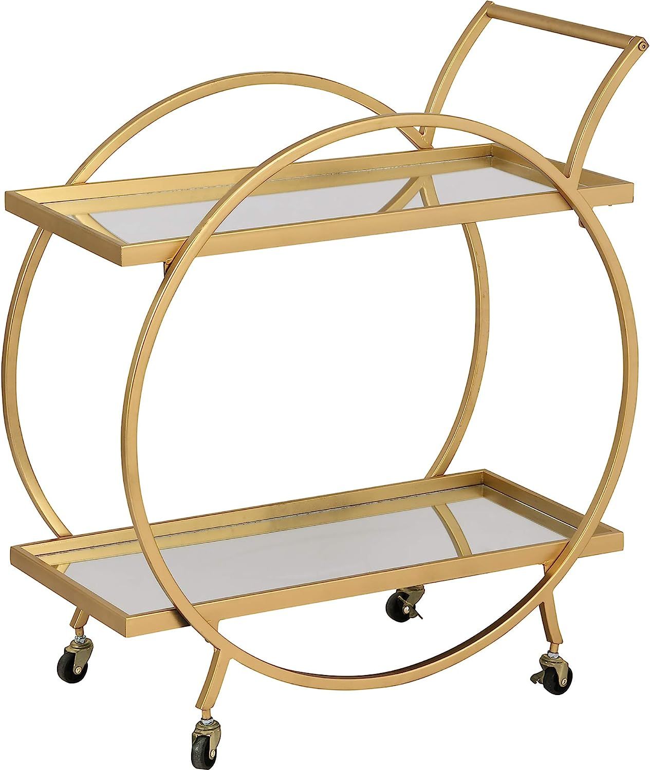 FirsTime & Co. Gold Odessa Bar Cart, American Crafted, Gold, 28 x 14 x 32 , | Amazon (US)