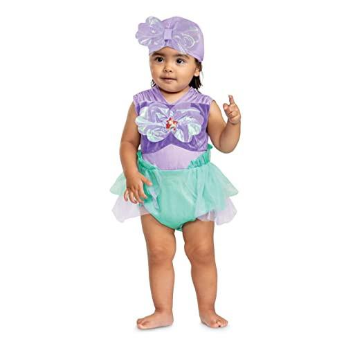 Disguise unisex baby Ariel Costume, Official the Little Mermaid Onesie, Size Infant and Toddler Costumes, As Shown, Size 6-12 months US | Amazon (US)
