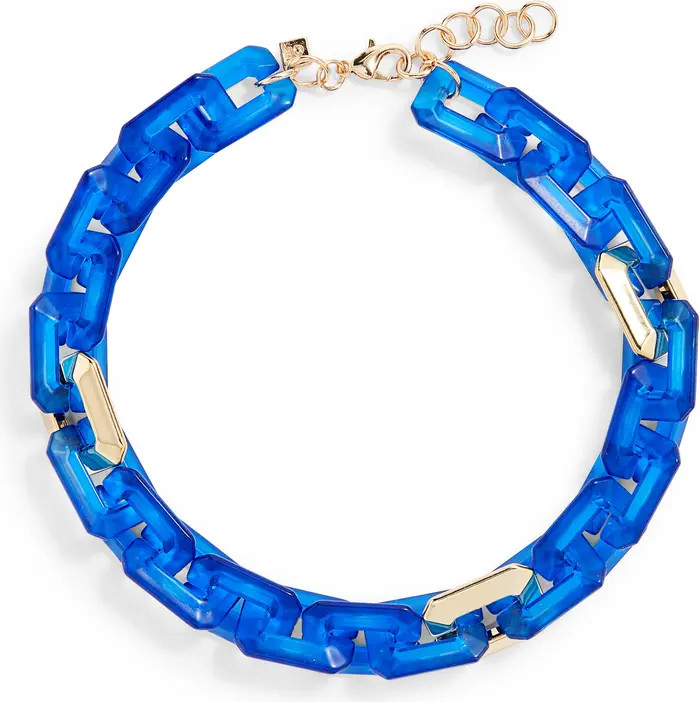 Open Edit Resin Geo Link Collar Necklace | Nordstrom | Nordstrom