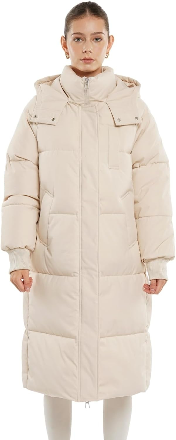 PUFFIT Long Puffer Jacket for Women Thickened Winter Down Coat with Pockets | Amazon (US)