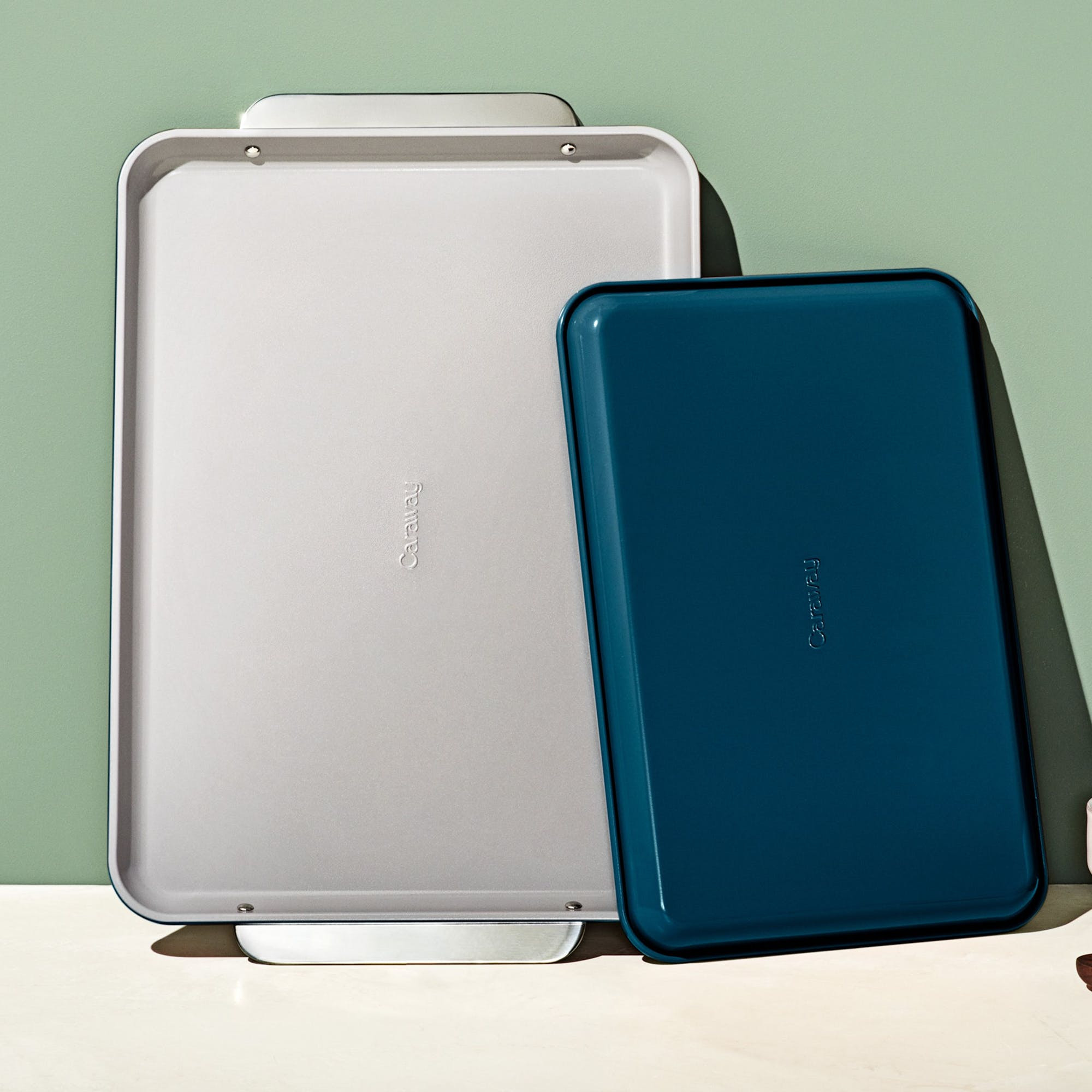 2 Piece Baking Sheet Set In Navy | Non-Stick, Non-Toxic, Easy To Clean, Scratch Resistant Ceramic Bakeware | Oven Safe & Durable | Caraway | Caraway