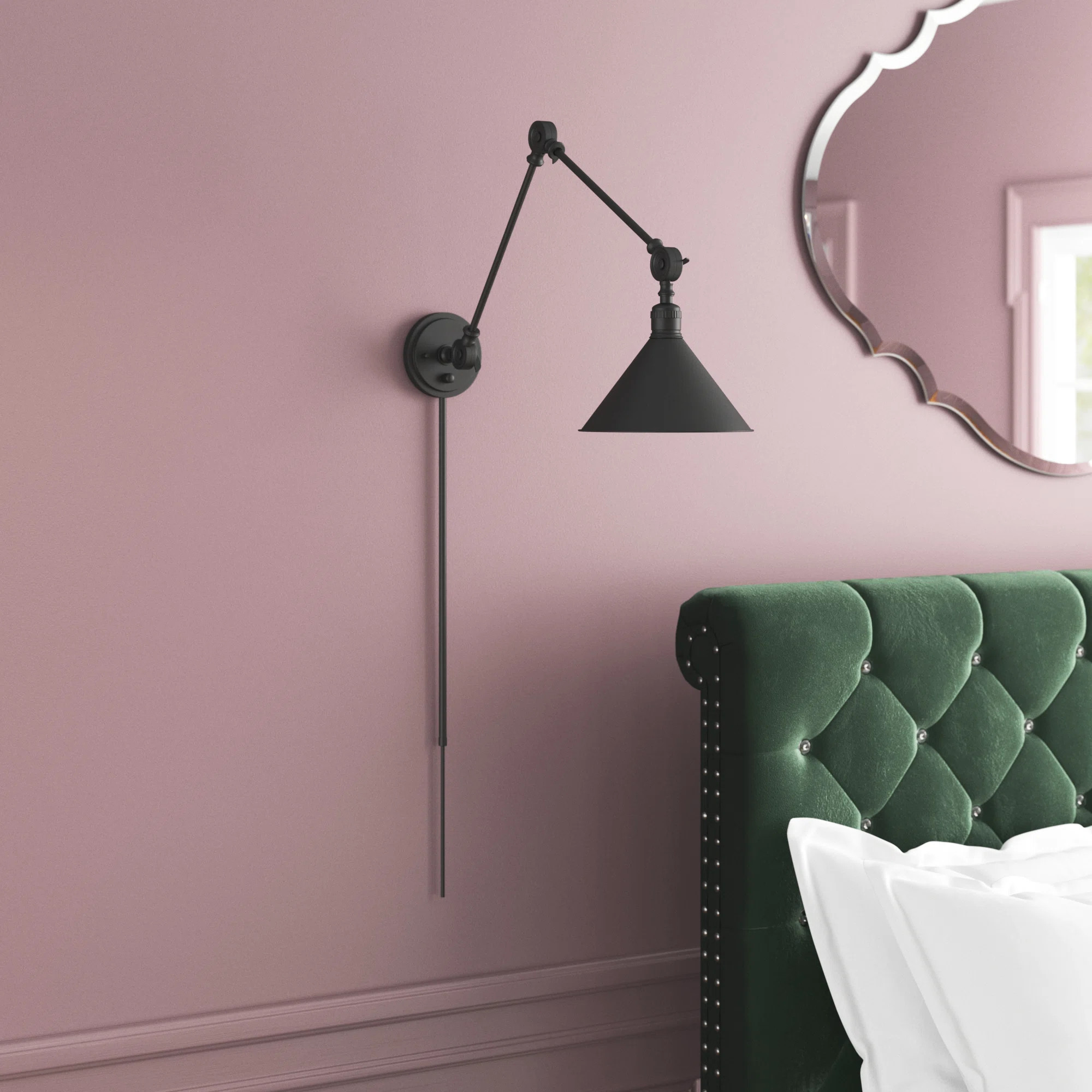 Ewan Aluminum Swing Arm Sconce | Wayfair North America