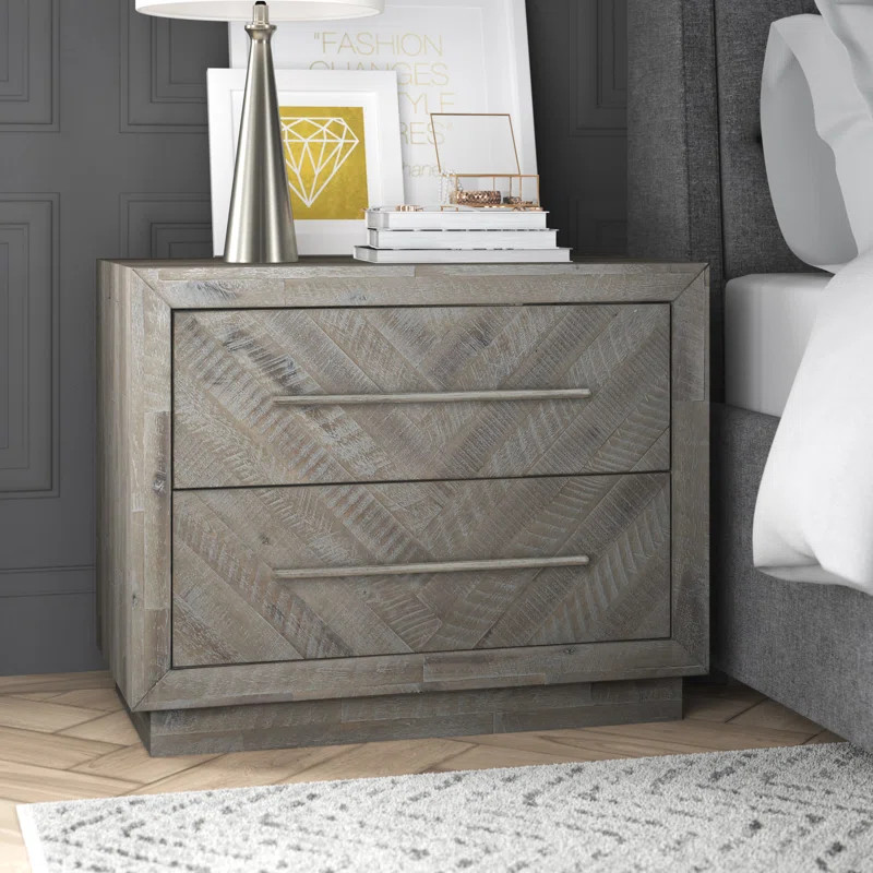 Union Rustic Kymar 2 - Drawer Nightstand in Rustic Latte & Reviews | Wayfair | Wayfair North America