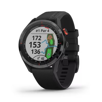 Garmin  Approach S62 GPS Golf Watch (Black Ceramic Bezel with Black Silicone Band) | Lowe's