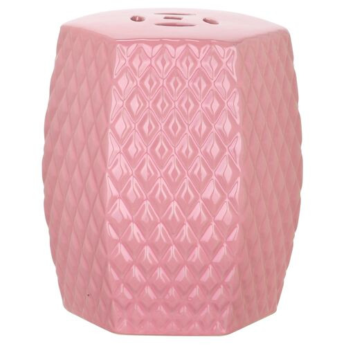 Lourdes Mini Garden Stool, Pink | One Kings Lane
