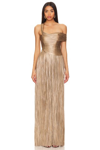 Serene Gown in Bronze Jade | Revolve Clothing (Global)