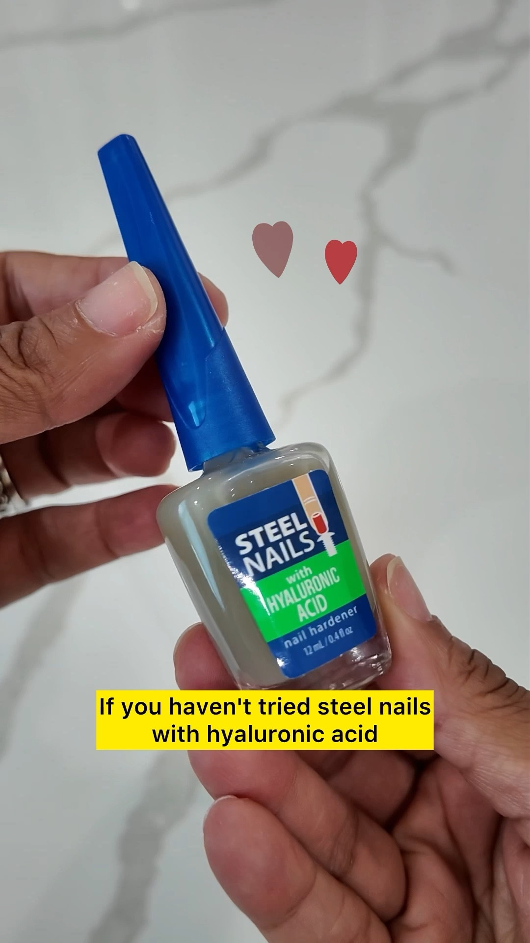 Transform your nails with our Steel Nails Nail Hardener! Infused with hyaluronic acid, this powerful formula strengthens brittle nails, promoting healthy growth in just weeks. Say goodbye to breakage and hello to resilient, beautiful nails. Whether you're looking to enhance your natural beauty or prepare for your next manicure, Steel Nails is the ultimate solution for long-lasting strength and hydration. Get ready to flaunt nails that are not only hard but also nourished!
#NailCare #NailHardener #HyaluronicAcid #StrongNails #HealthyNails #NailGrowth #BrittleNails #NailStrength #BeautyEssentials #NailGoals #NailTreatment #SelfCare #NailInspo #ManicureReady #NailLove


#LTKStyleTip #LTKFindsUnder50 #LTKBeauty