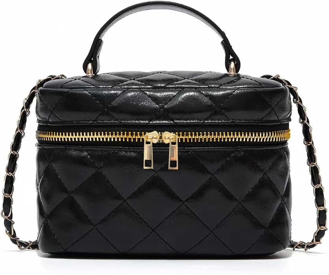 Small purses for women travle: black trendy shoulder bag with 8 organizations help easy seaching | Amazon (US)