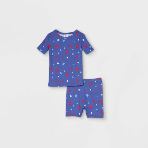 Toddler Americana Stars Matching Family Pajama Set - Blue | Target