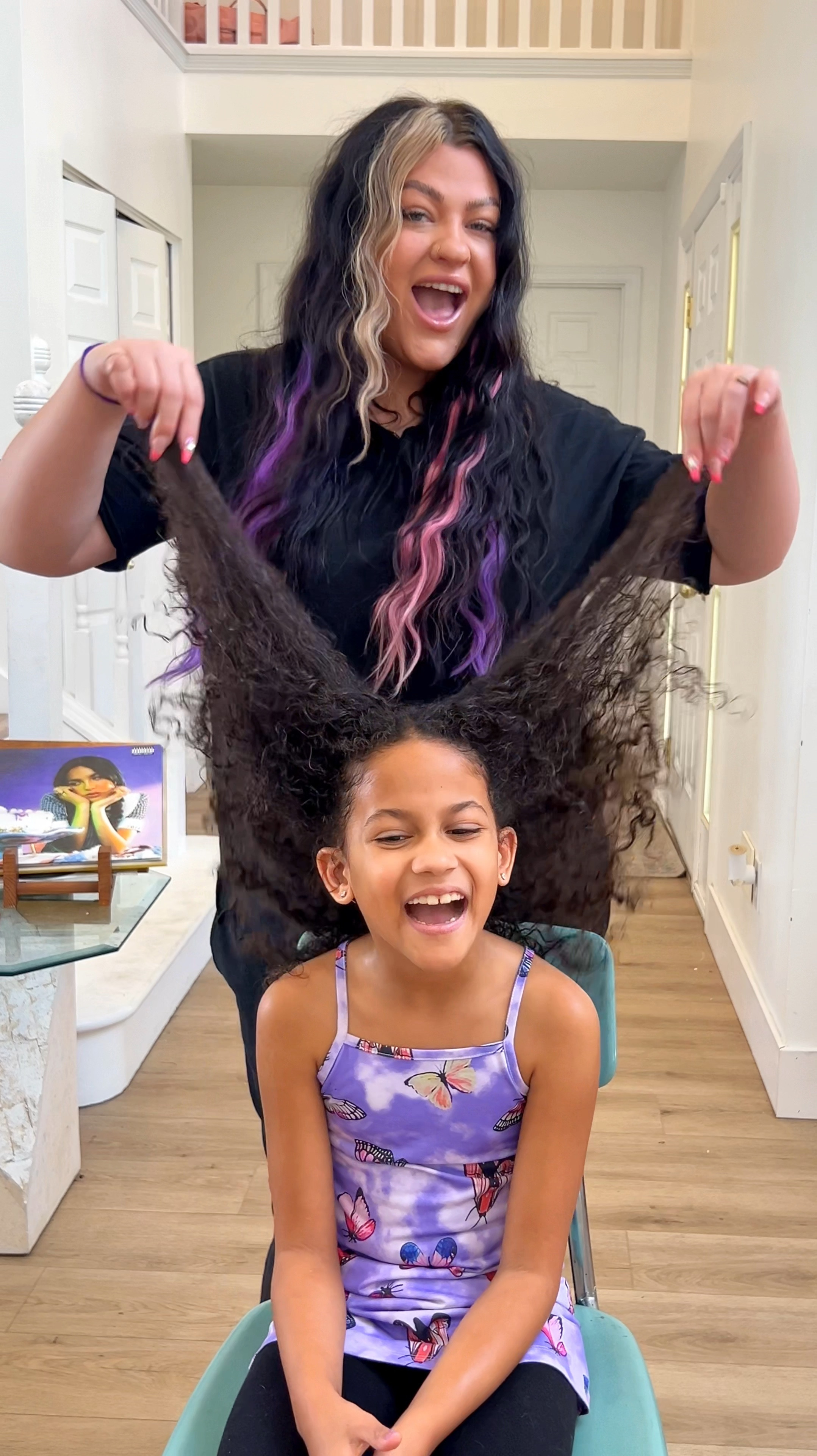 the perfect hairstyle to see olivia Rodrigo way the GUTS world tour! 💜 #purplehair #haircolor #curlyhairstyles 