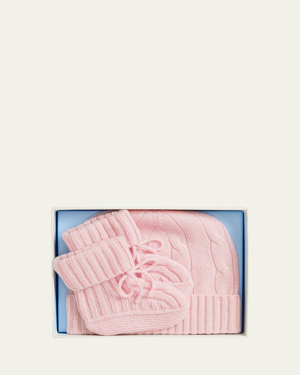 Girl's Cashmere Hat & Booties Gift Set, Size 0M-9M | Bergdorf Goodman