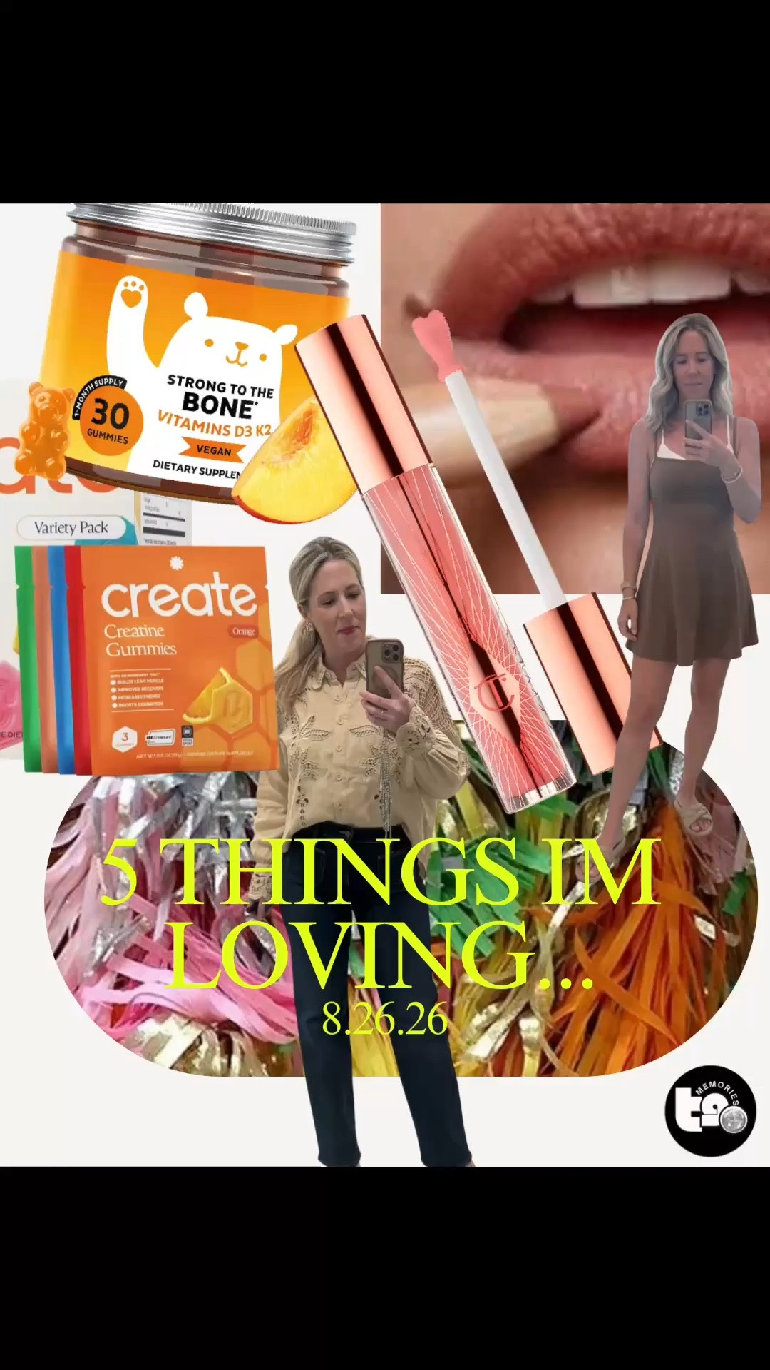 phase 5 is giving things i didn’t know i needed… and now i’m telling everyone about. 💅🏼✨

this week’s five-ish faves 😂👇🏼

🐻 the BEST gummy bear vitamins that actually taste like candy… aka my kids take them with ZERO complaints. a parenting win we will absolutely be repeating.

💋 the most moisturizing lip pencil that does it ALL — liner, all-over color, whatever your lips are feeling that day. creamy + comfy = immediately yes.

💗 a plumping gloss with the CUTEST little heart applicator because apparently my lip gloss needs to be adorable too.

🧠 the tastiest creatine that has officially made its way into my daily routine. hello muscles + brain health… we’re taking care of all of her. 👏🏼

🤯 AND CAN WE TALK ABOUT THIS AMAZON FEATURE?! upload a selfie + virtually try clothes on YOURSELF before ordering?! how have i never known about this?! this feels dangerous for my cart. 😂🛒

phase 5 verdict: add to cart, add to routine, tell your friends. ✨

which one are you trying first?!

#theglitteroption #phase5faves #amazonfinds #over40favorites #thingsimloving

#LTKmomlife #LTKfitnessgoals #LTKBeauty