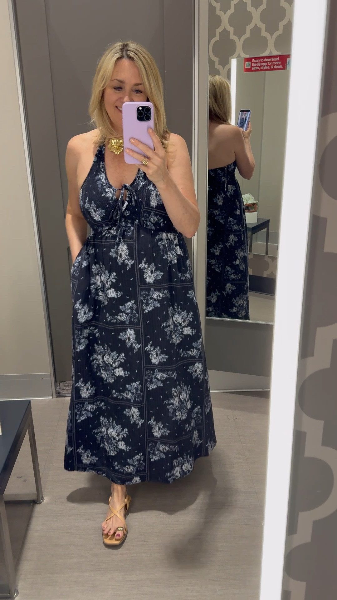 A cute halter maxi dress perfect for vacation or Fourth of July , and on sale

#LTKootd #LTKMidsize #LTKSeasonal