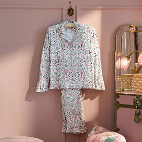 Wicked Glinda Ruffle Classic Long Pajama Set | Pottery Barn Teen