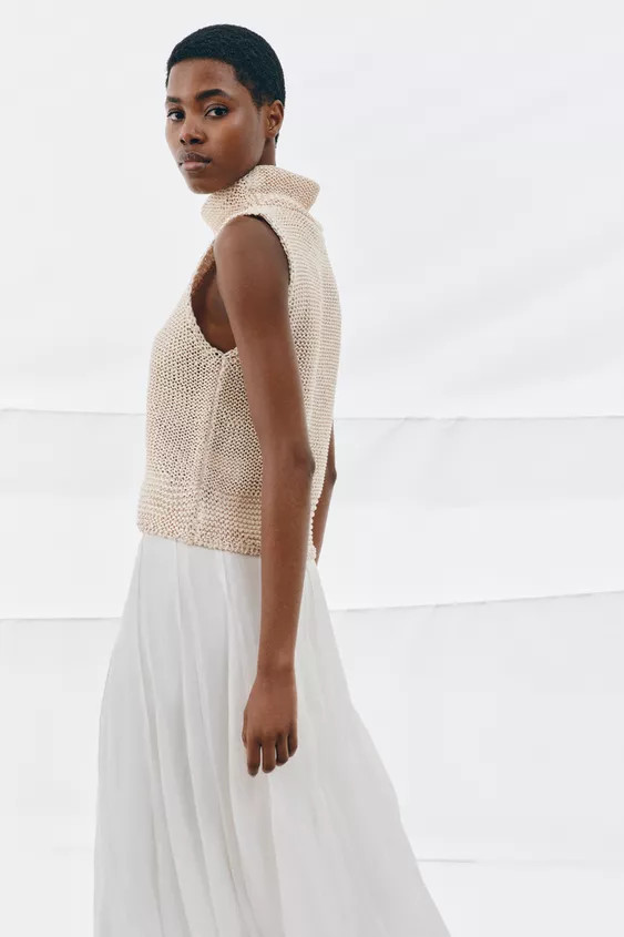 THICK KNIT TOP | Zara UK