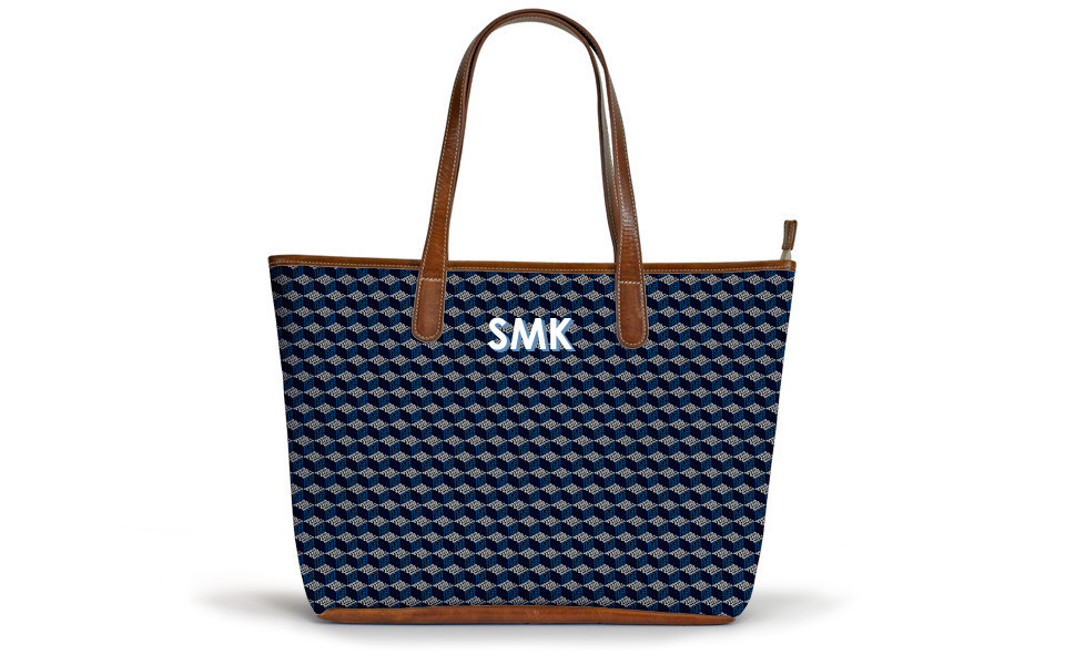 Savannah Zippered Tote - Printed Monogram $220 | Barrington Gifts