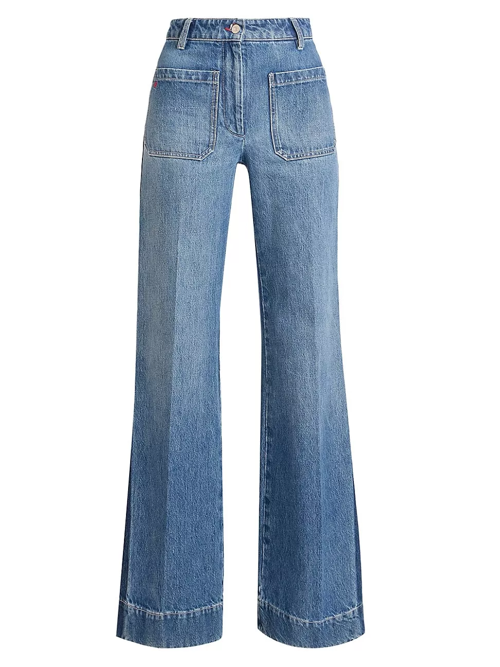 Victoria Beckham High-Waisted Patch Pocket Jeans - ShopStyle