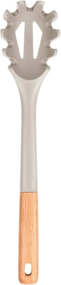 Silicone Pasta Fork, Kitchen Heat Resistant Noodle Spoon Server, BPA Free Spaghetti Strainer,12.8... | Amazon (US)