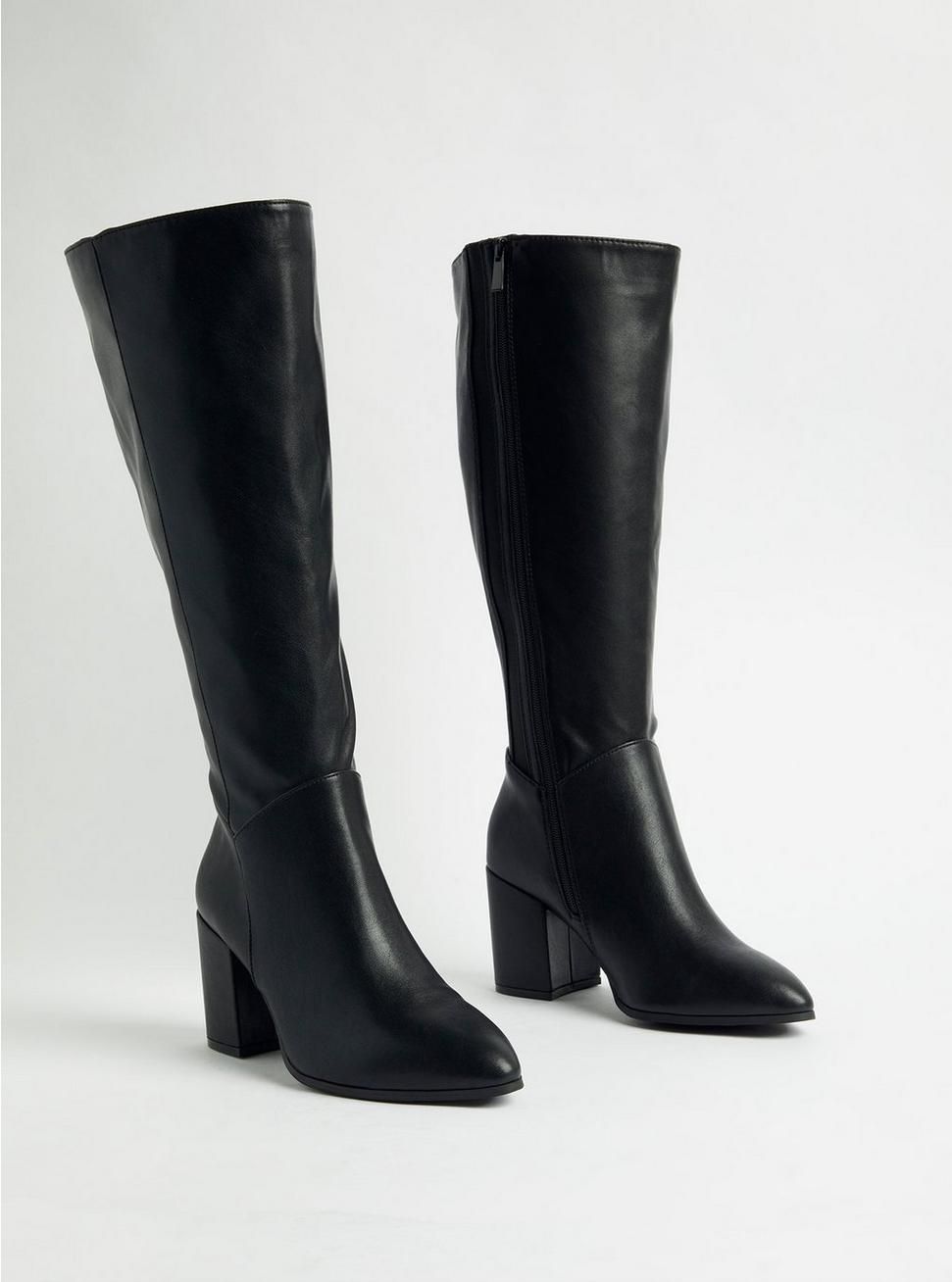 Pointed Toe Heel Knee Boot (WW) | Torrid (US & Canada)