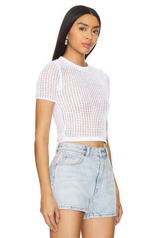 Cropped Knit Crewneck Tee
                    
                    Alexander Wang | Revolve Clothing (Global)