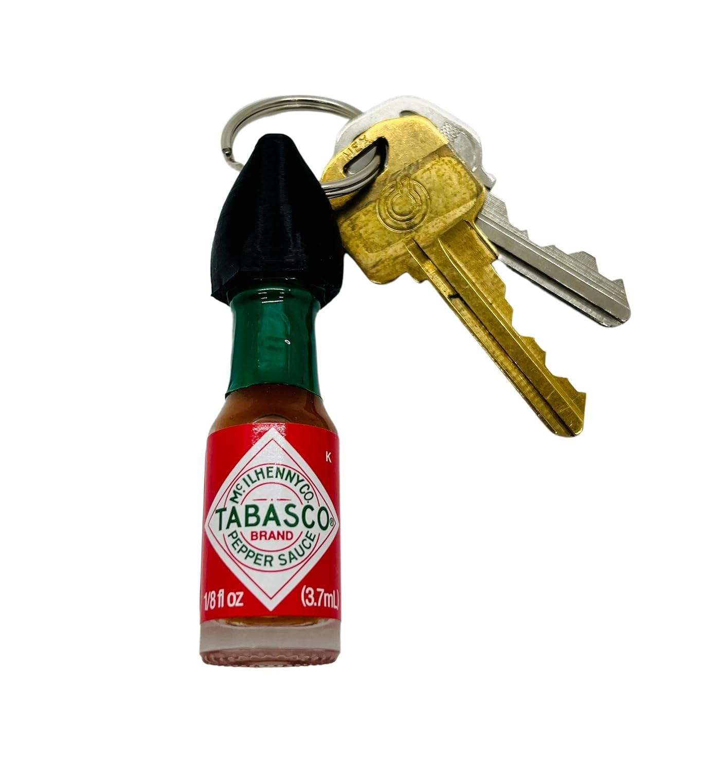Hot Sauce Keychain with Mini Tabasco Sauce Bottle | Amazon (US)