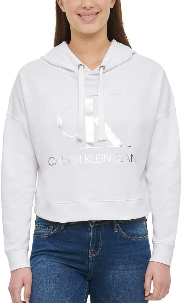 Calvin Klein Jeans Womens Monogram Logo Tie Dye Block Hoodie | Amazon (US)