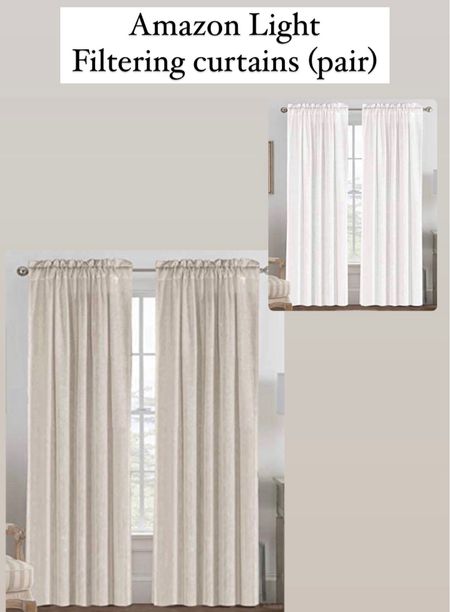 Best selling light filtering linen curtains. Budget friendly and affordable. 

#LTKhome #LTKSeasonal #LTKsalealert
