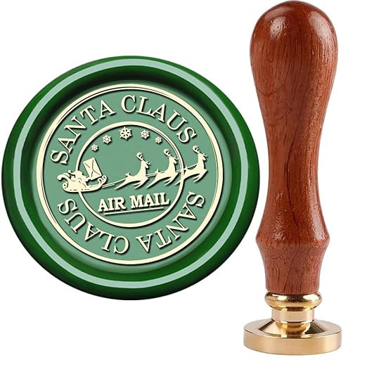 Christmas Wax Seal Stamp,Santa Claus Wax Seal Stamp with Deep Engrave Great for Gift Decoration C... | Amazon (US)