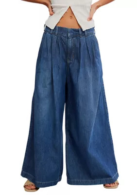 Free People Women's We The Free Scout Wide-Leg Jeans, Medium | Belk