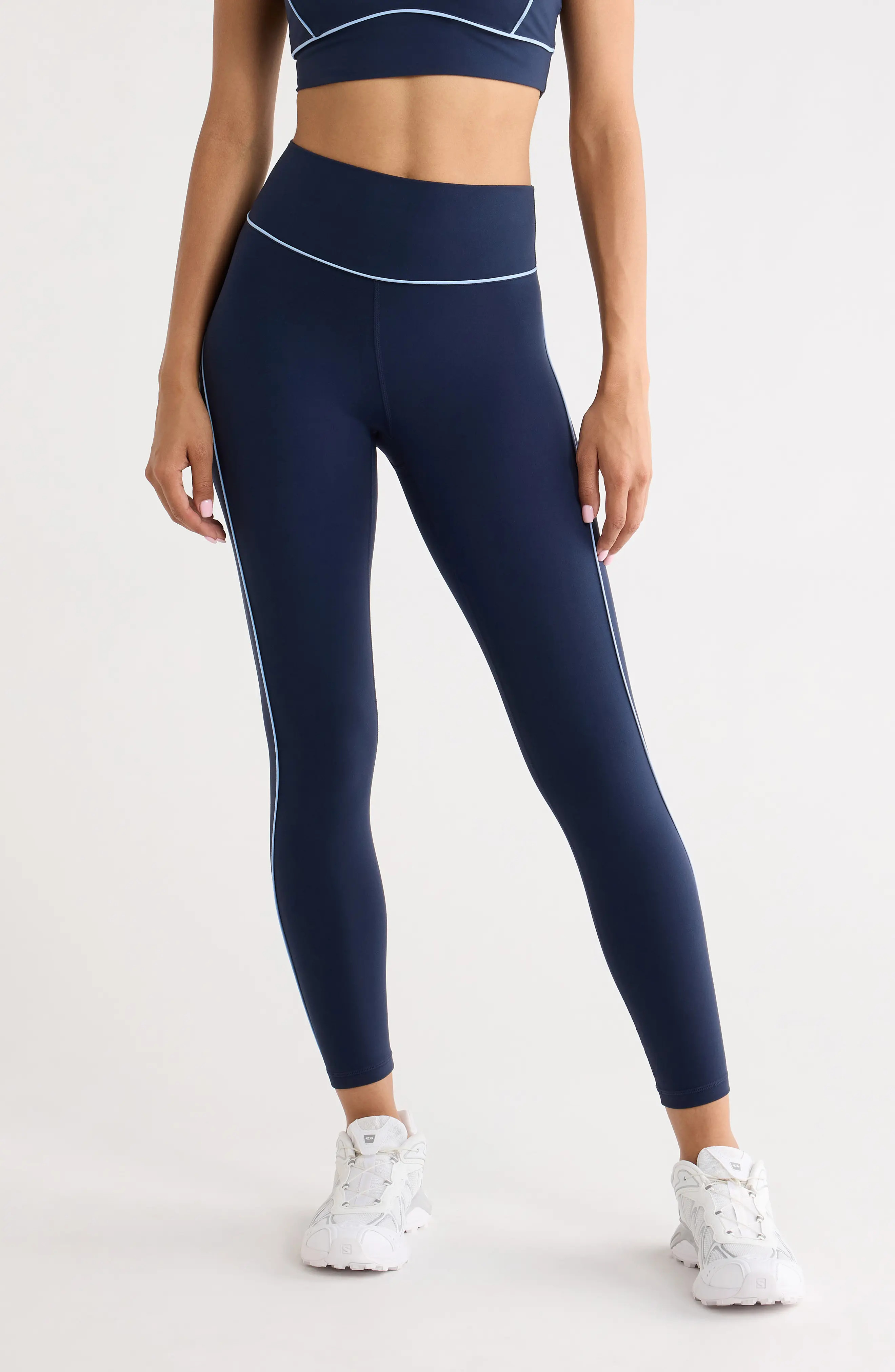 Studio Luxe High Waist 7/8 Piped Leggings (Women) | Nordstrom | Nordstrom