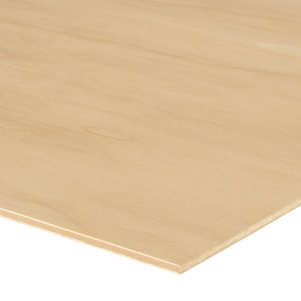5.2mm - Sande Plywood (1/4 in. Category Common: 1/4 in. x 4 ft. x 8 ft.; Actual: 0.205 in. x 48 i... | The Home Depot