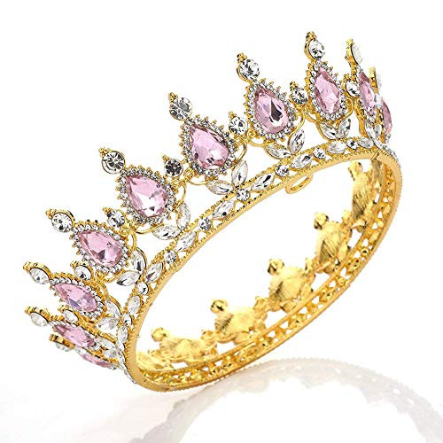 MRH&Crown Crystal Crown Vintage Peacock Rhinestone Crown Strong Stones Will Not Fall Birthday Party  | Amazon (US)