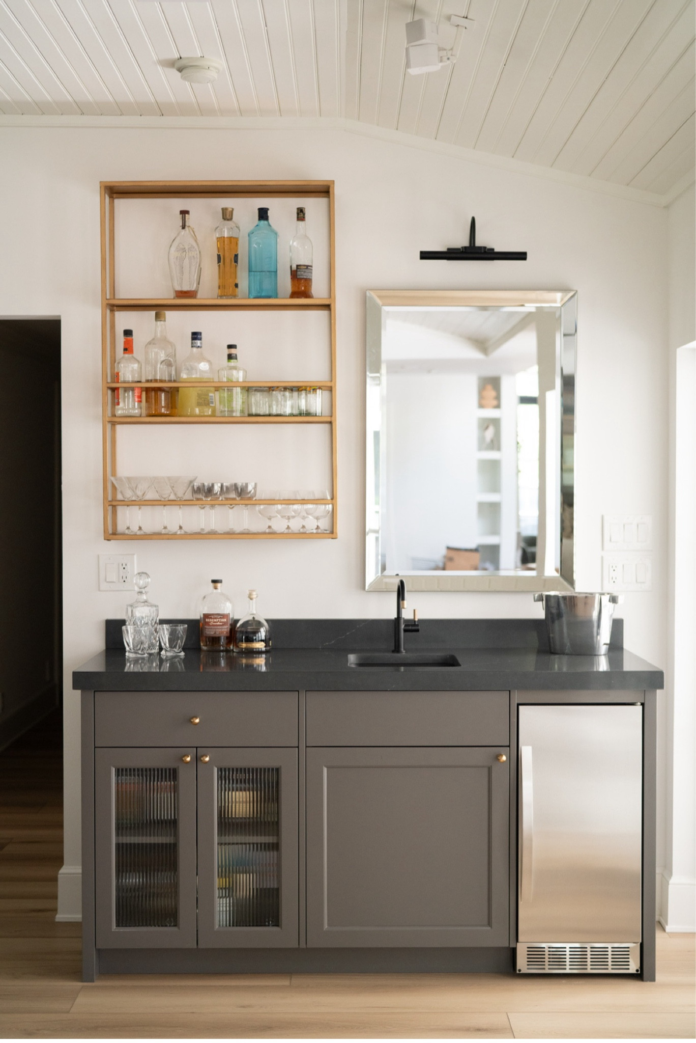 Blank wall? No problem, add some fun with a custom wet bar 🤩🍸🥃

#LTKhome #LTKstyletip