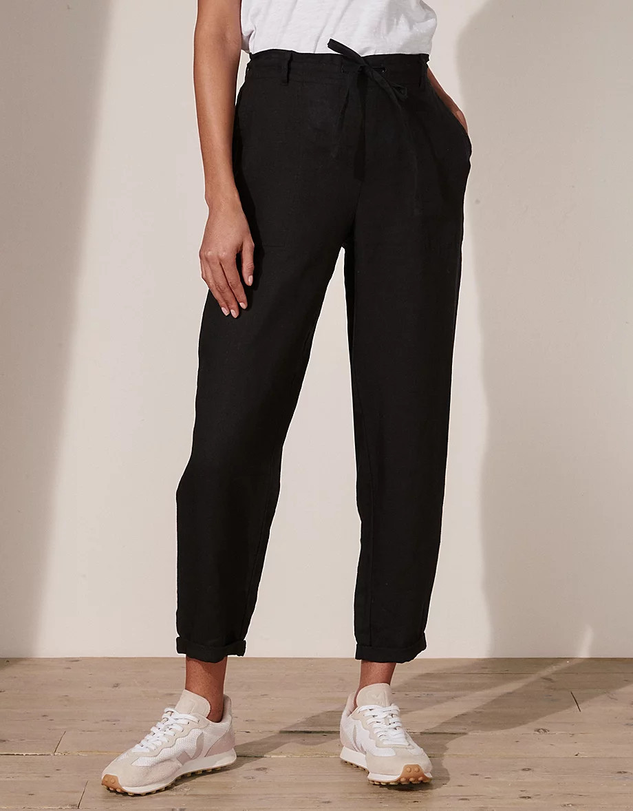 Linen Tapered Leg Trousers | Holiday Shop | The  White Company | The White Company (UK)