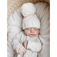 Baby Pom Beanie, Gift, Knit Winter Hat, Hat Baby, Shower | Etsy (US)