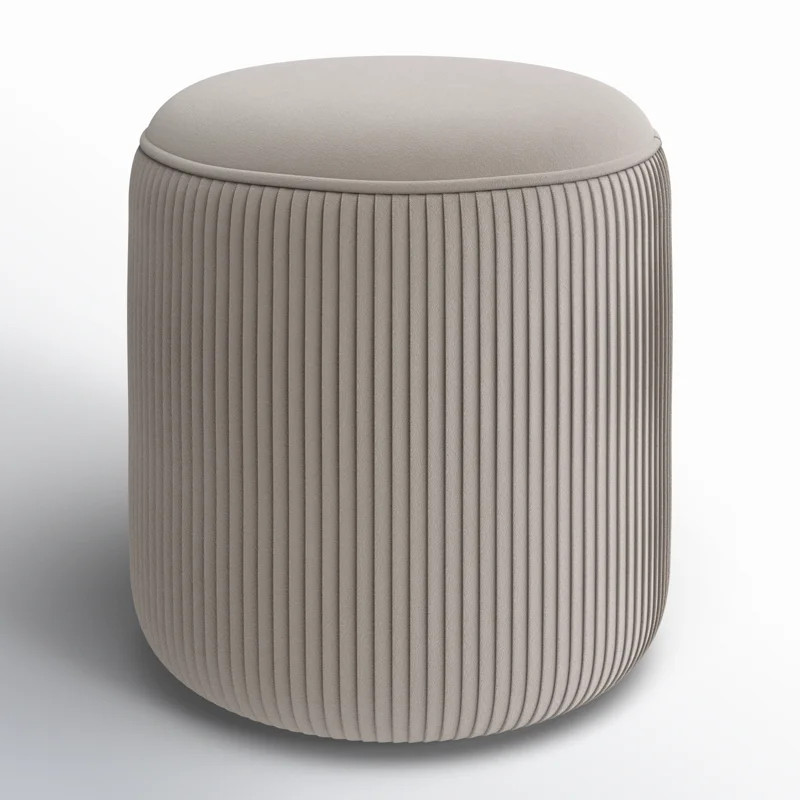 Willa Arlo Interiors Aslan Wide Velvet Round Pouf Ottoman & Reviews | Wayfair | Wayfair North America