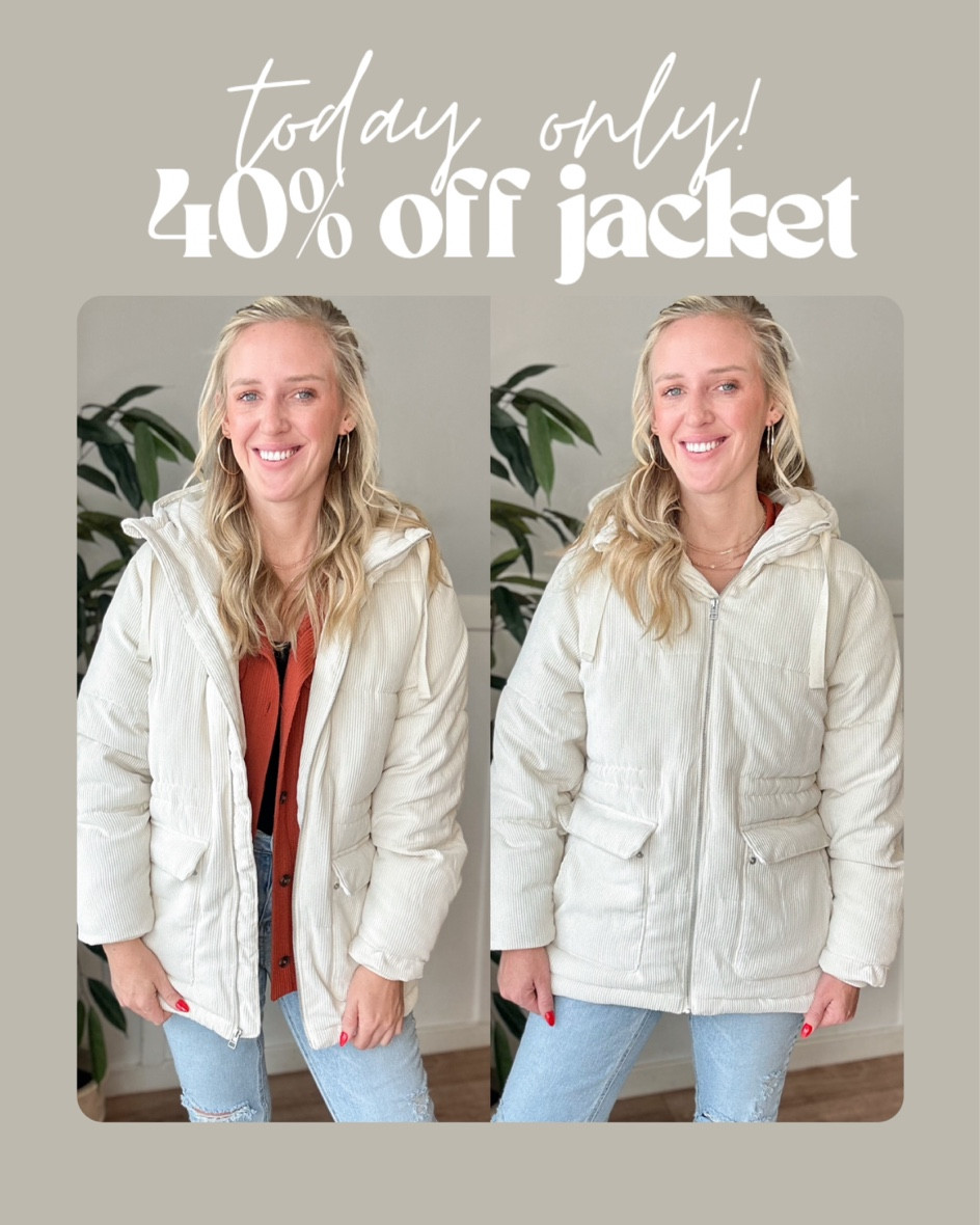 Today only 40% off my puffer jacket. I’m wearing a size medium 

#LTKsalealert #LTKfindsunder50 #LTKSeasonal