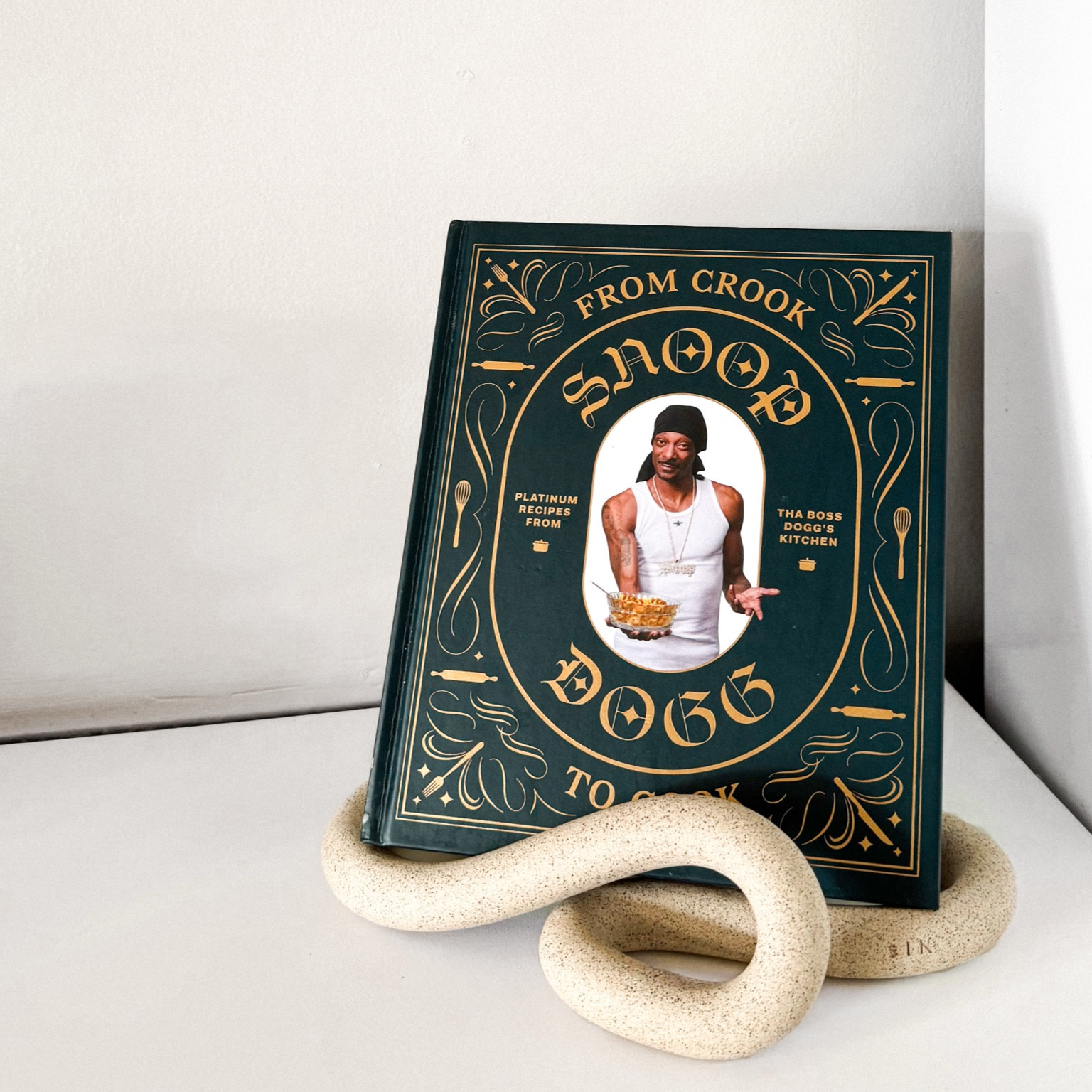 the prettiest book stand to display my only cookbook 😅😍 #snoopdogg #bookstand #recipestand #cookbookholder #kitchendecor #sin 

#LTKStyleTip #LTKHome