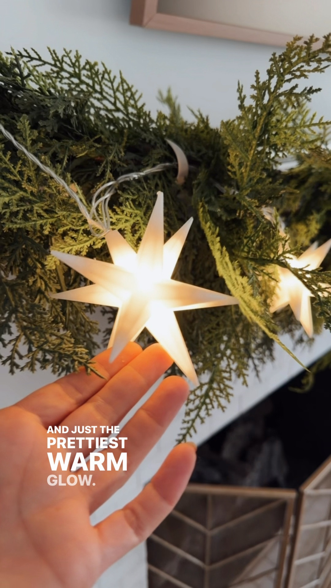 Christmas decor star lights for the mantel. Terrain dupe alert. Amazon find! 

#LTKHoliday #LTKFindsUnder50 #LTKHome